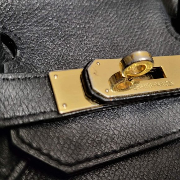 1996 Hermes Birkin - Black Calf Skin - Picture 3 of 6